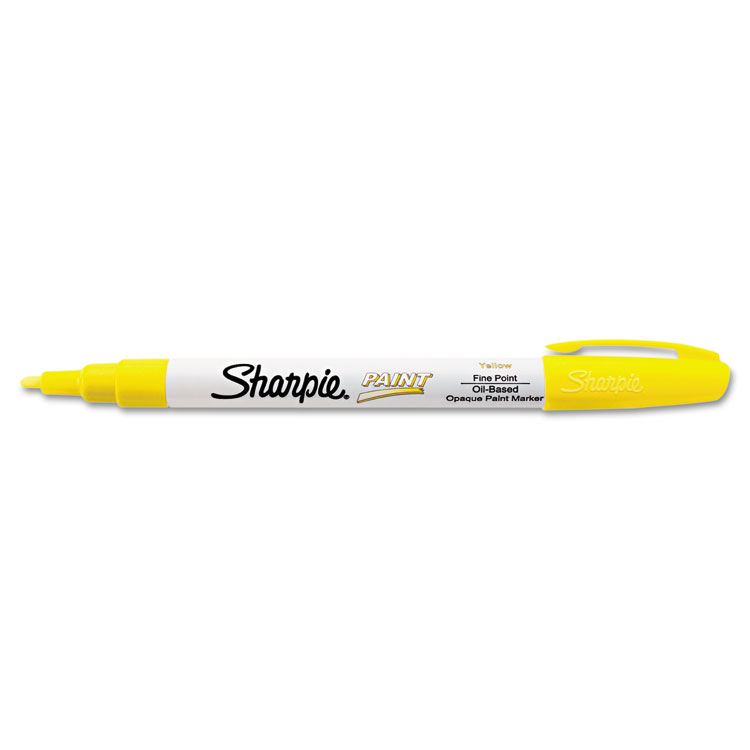 Picture of Permanent Paint Marker, Fine Point, Yellow