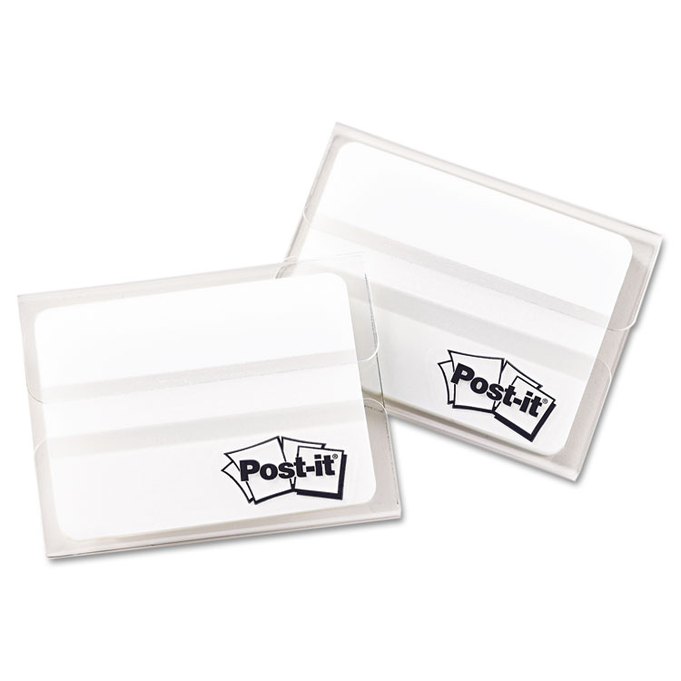 Picture of File Tabs, 2 x 1 1/2, Lined, White, 50/Pack