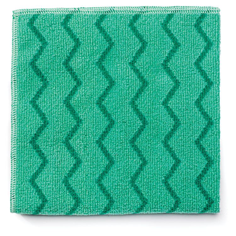 Picture of Reusable Cleaning Cloths, Microfiber, 16 x 16, Green, 12/Carton