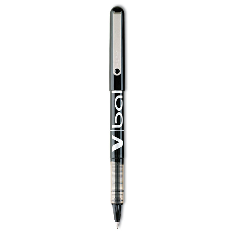 Picture of VBall Liquid Ink Roller Ball Stick Pen, Black Ink, .7mm, Dozen