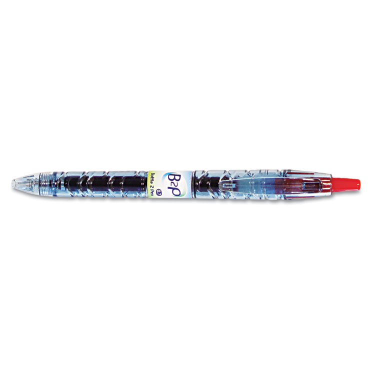 Picture of B2P Bottle-2-Pen Recycled Retractable Gel Ink Pen, Red Ink, .7mm