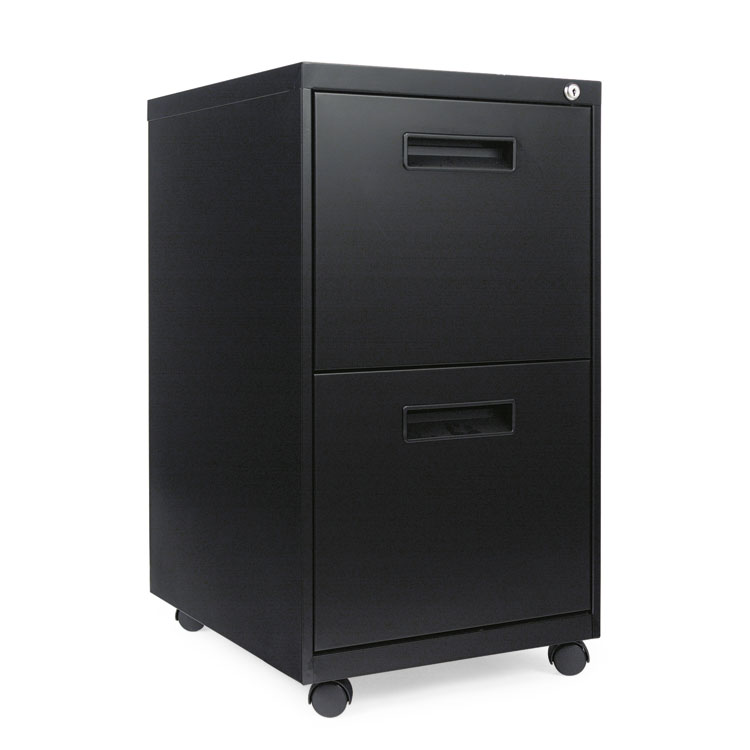 Picture of Two-Drawer Metal Pedestal File, 14 7/8w X 19-1/8d X 27-3/4h, Black