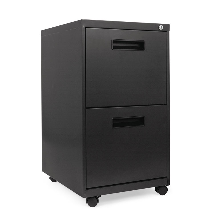 Picture of Two-Drawer Metal Pedestal File, 14 7/8w X 19-1/8d X 27-3/4h, Charcoal