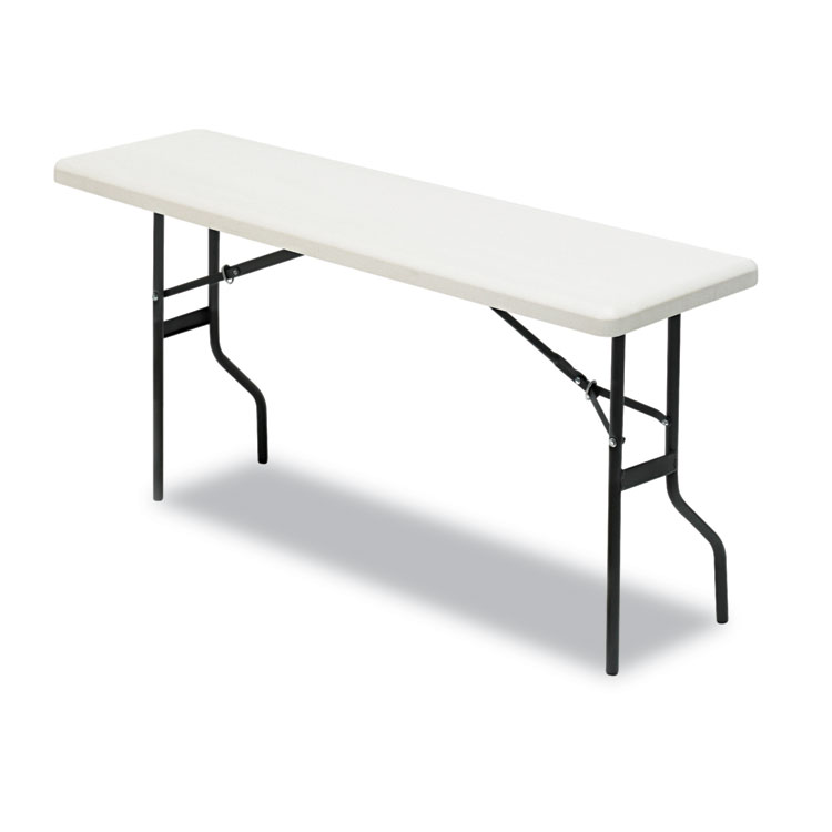 Picture of IndestrucTables Too 1200 Series Resin Folding Table, 60w x 18d x 29h, Platinum