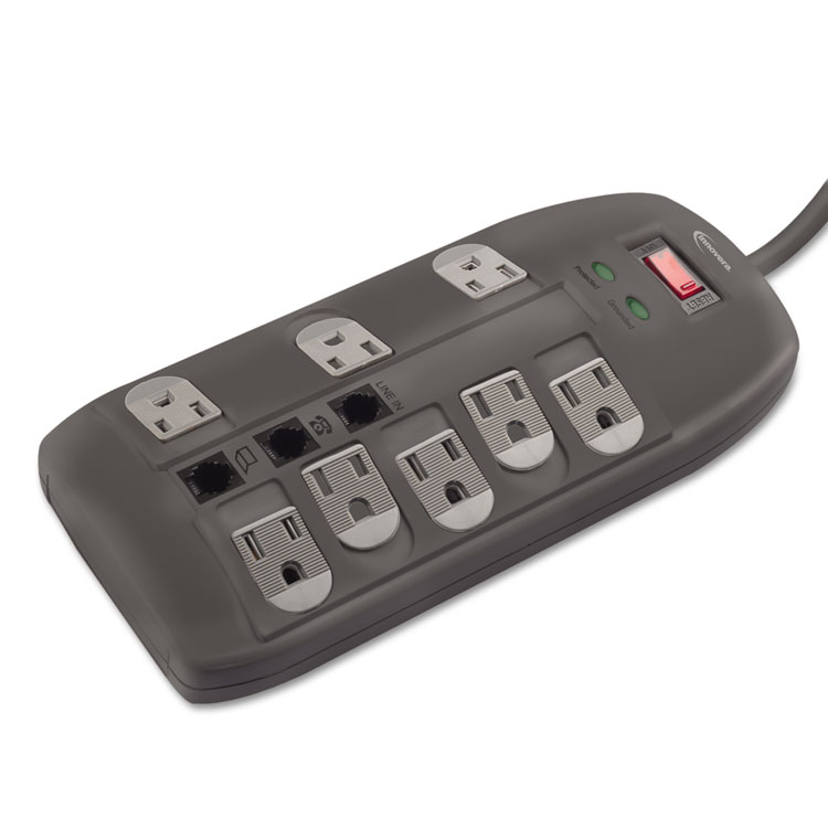 Picture of Surge Protector, 8 Outlets, 6 ft Cord, 2160 Joules, Black