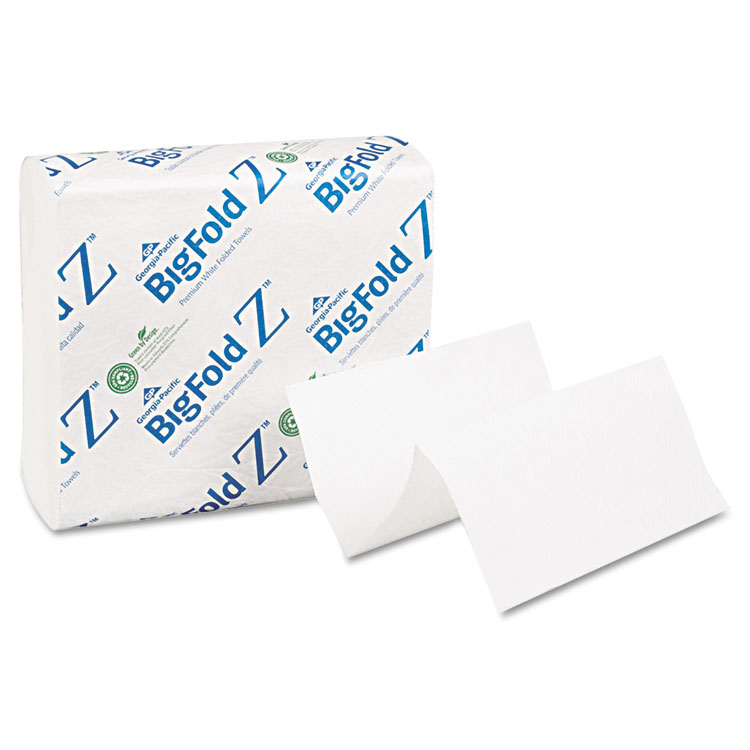 Picture of Z C-Fold Replacement Paper Towels, 8 x 11, White, 260/Pack, 10 Packs/Carton