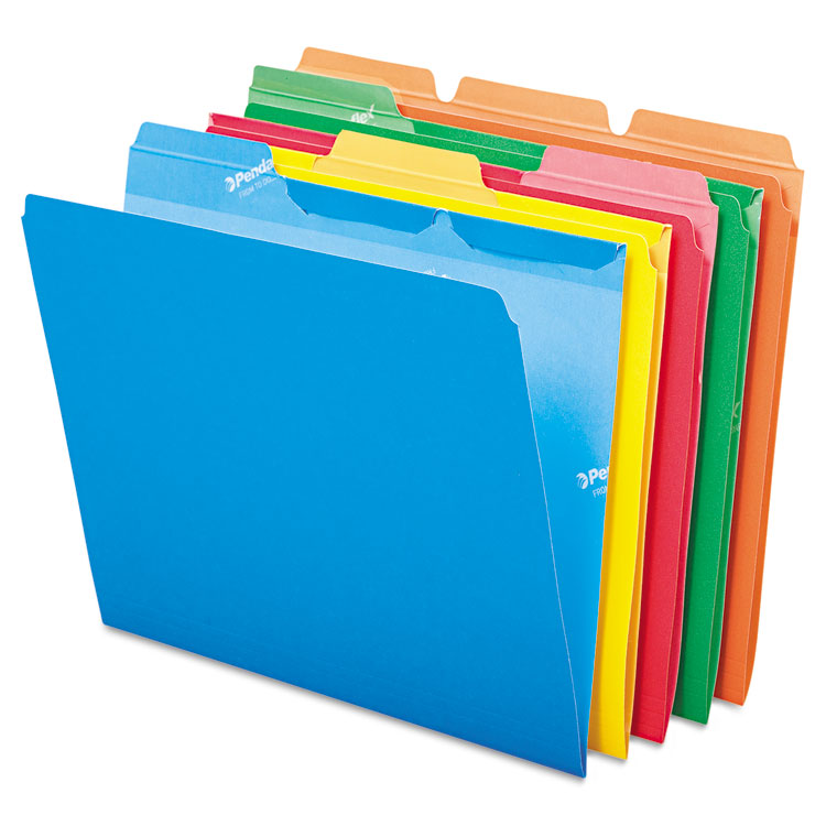 Picture of Ready-Tab File Folders, 1/3 Cut Top Tab, Letter, Assorted Colors, 50/Pack