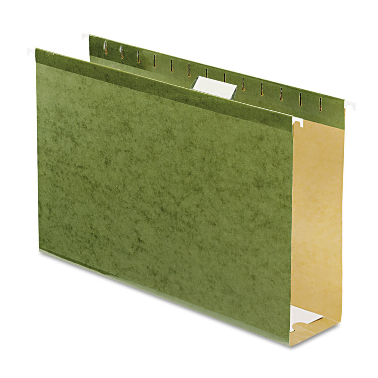 Picture of Reinforced 3" Extra Capacity Hanging Folders, Legal, Standard Green, 25/Box