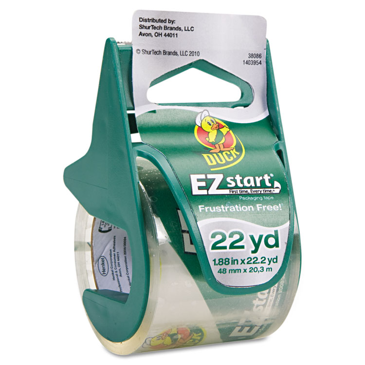 Picture of EZ Start Carton Sealing Tape/Dispenser, 1.88" x 22.2yds, 1 1/2" Core