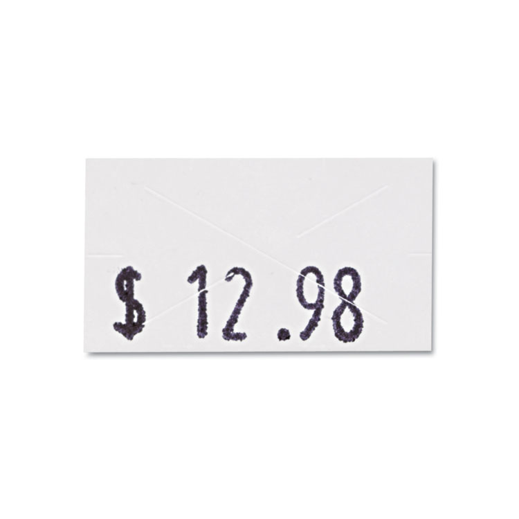Picture of One-Line Pricemarker Labels, 7/16 x 13/16, White, 1200/Roll, 3 Rolls/Box