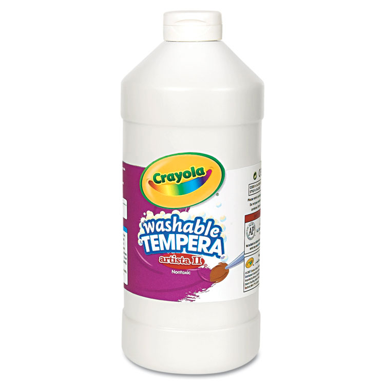 Picture of Artista II Washable Tempera Paint, White, 32 oz