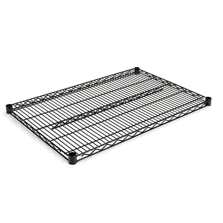Picture of Industrial Wire Shelving Extra Wire Shelves, 36w x 24d, Black, 2 Shelves/Carton
