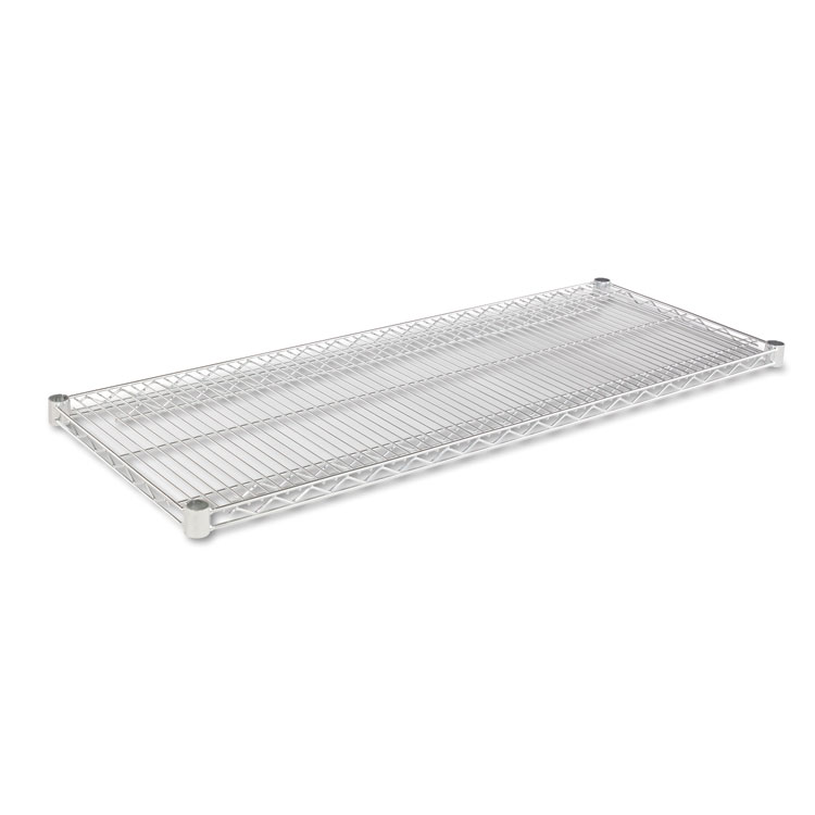 Picture of Industrial Wire Shelving Extra Wire Shelves, 48w x 18d, Silver, 2 Shelves/Carton