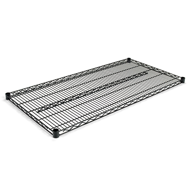 Picture of Industrial Wire Shelving Extra Wire Shelves, 48w x 24d, Black, 2 Shelves/Carton
