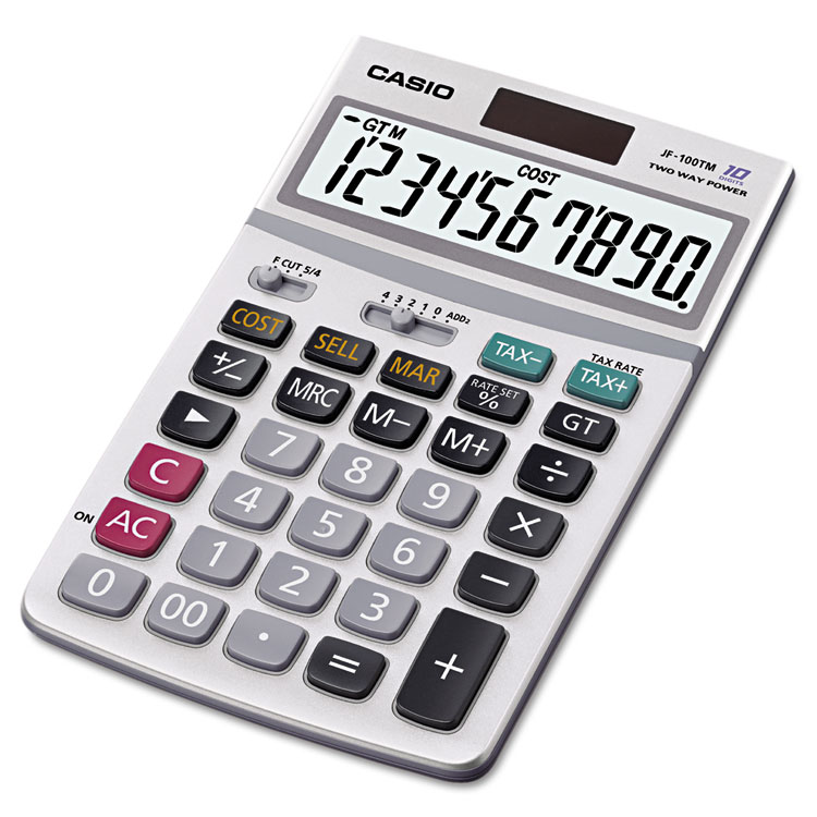 Picture of Jf100ms Desktop Calculator, 10-Digit Lcd
