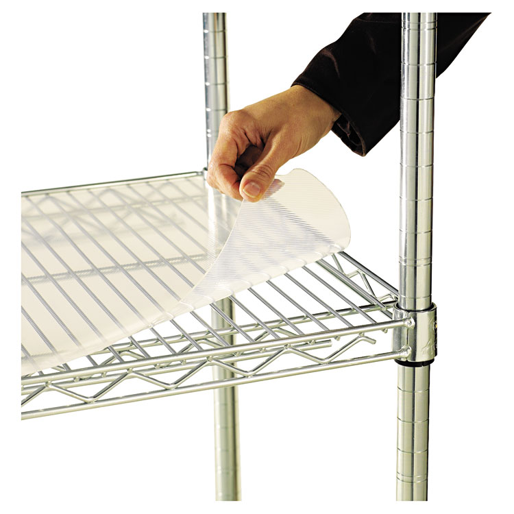 Picture of Shelf Liners For Wire Shelving, Clear Plastic, 48w x 18d, 4/Pack