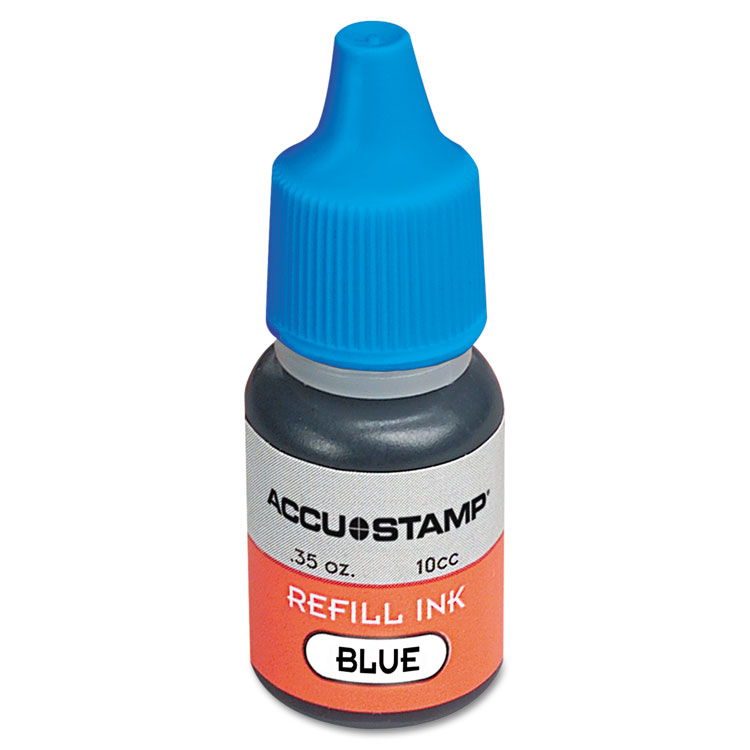 Picture of ACCU-STAMP Gel Ink Refill, Blue, 0.35 oz Bottle