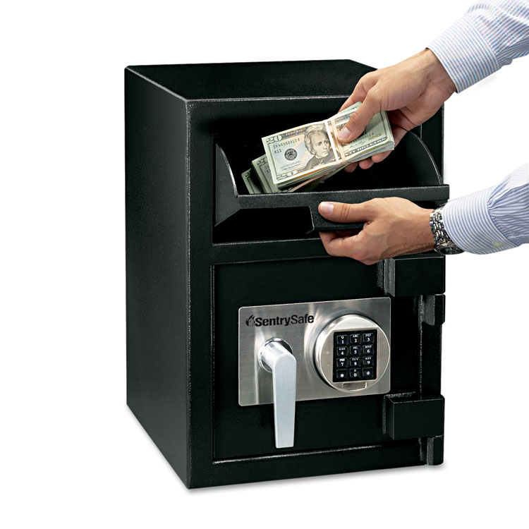 Picture of Digital Depository Safe, Large, 0.94 ft3, 14w x 15 3/5d x 20h, Black