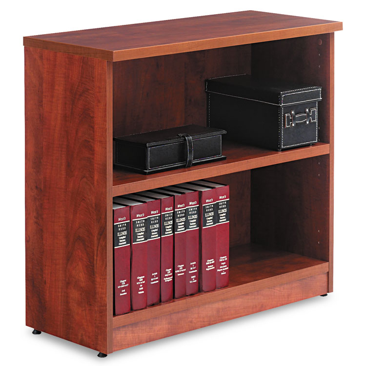 Picture of Alera Valencia Series Bookcase, Two-Shelf, 31 3/4w x 14d x 29 1/2h, Med Cherry