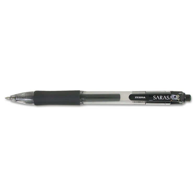 Picture of Sarasa Retractable Gel Pen, Black Ink, Medium, Dozen