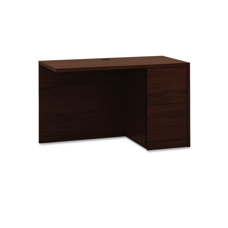 Picture of 10500 Series L Workstation Return, Full-Height Right Ped, 48w x 24d, Mahogany