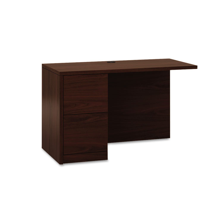Picture of 10500 Series L Workstation Return, Full-Height Left Ped, 48w x 24d, Mahogany