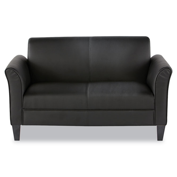 Picture of Alera Reception Lounge Furniture, Loveseat, 55-1/2w x 31-1/2d x 32h, Black
