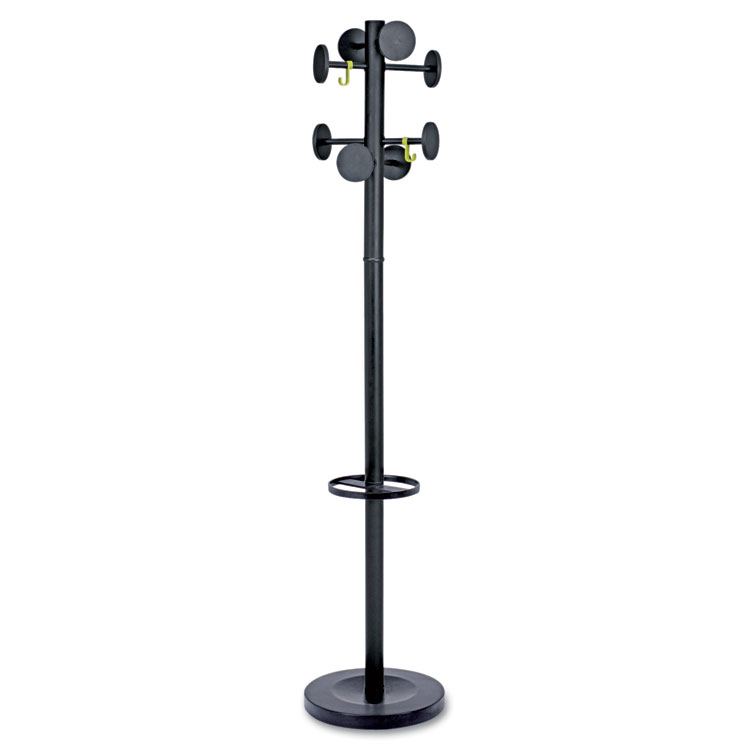 Picture of Stan3 Steel Coat Rack, Stand Alone Rack, Eight Knobs, Powder Coat Black