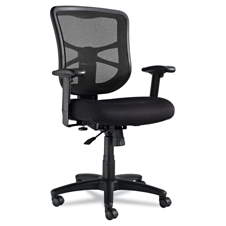 Picture of Alera Elusion Series Mesh Mid-Back Swivel/Tilt Chair, Black