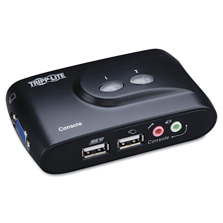 Picture of 2-Port Compact USB KVM Switch w/Audio and Cable