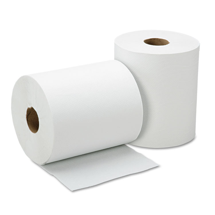 8540015923323, SKILCRAFT Continuous Roll Paper Towel, 1-Ply, 8" x 600 ft, White, 12 Rolls/Box