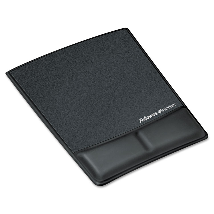 Picture of Memory Foam Wrist Rest w/Attached Mouse Pad, Black