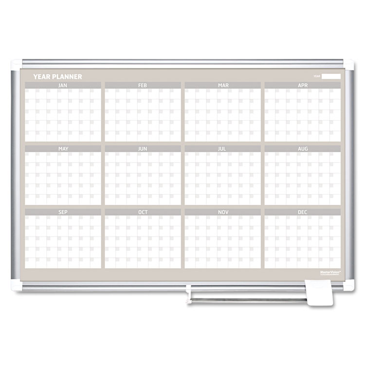 Picture of 12 Month Year Planner, 36x24, Aluminum Frame