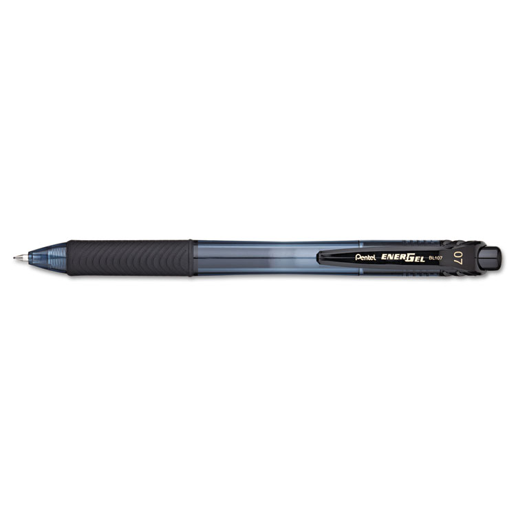 Picture of EnerGel-X Retractable Roller Gel Pen, .7mm, Black Barrel/Ink, Dozen