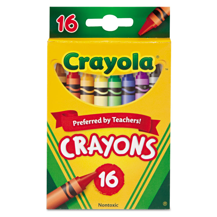 Picture of Classic Color Crayons, Peggable Retail Pack, 16 Colors