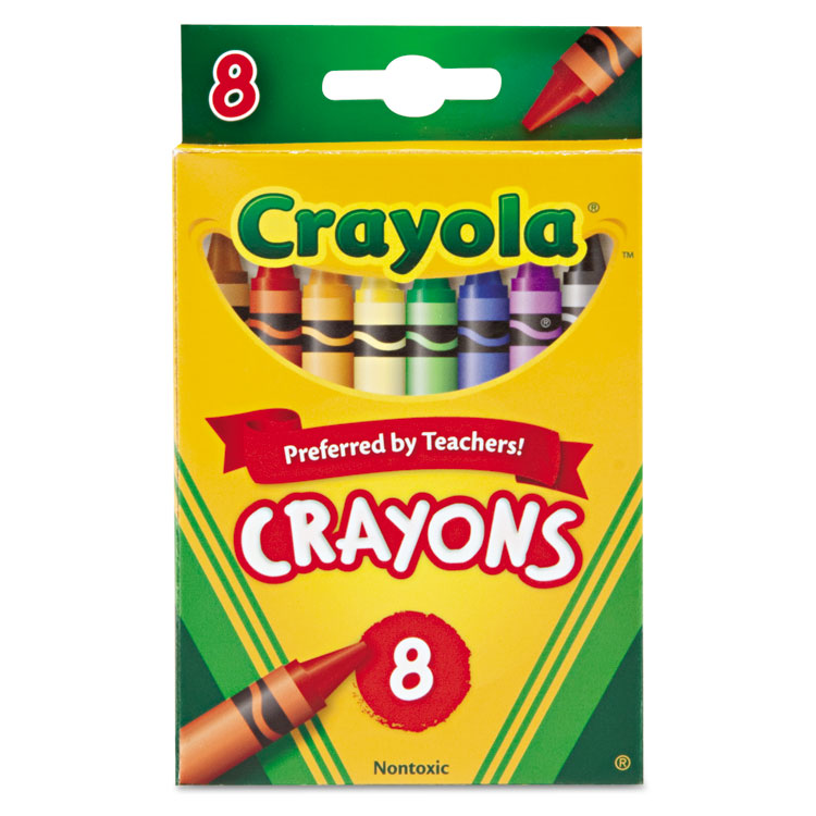 Picture of Classic Color Crayons, Peggable Retail Pack, Peggable Retail Pack, 8 Colors