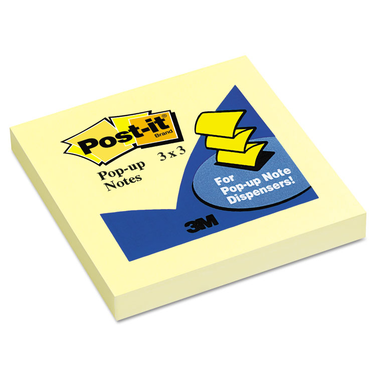 Picture of Original Canary Yellow Pop-Up Refill, 3 x 3, 12/Pack