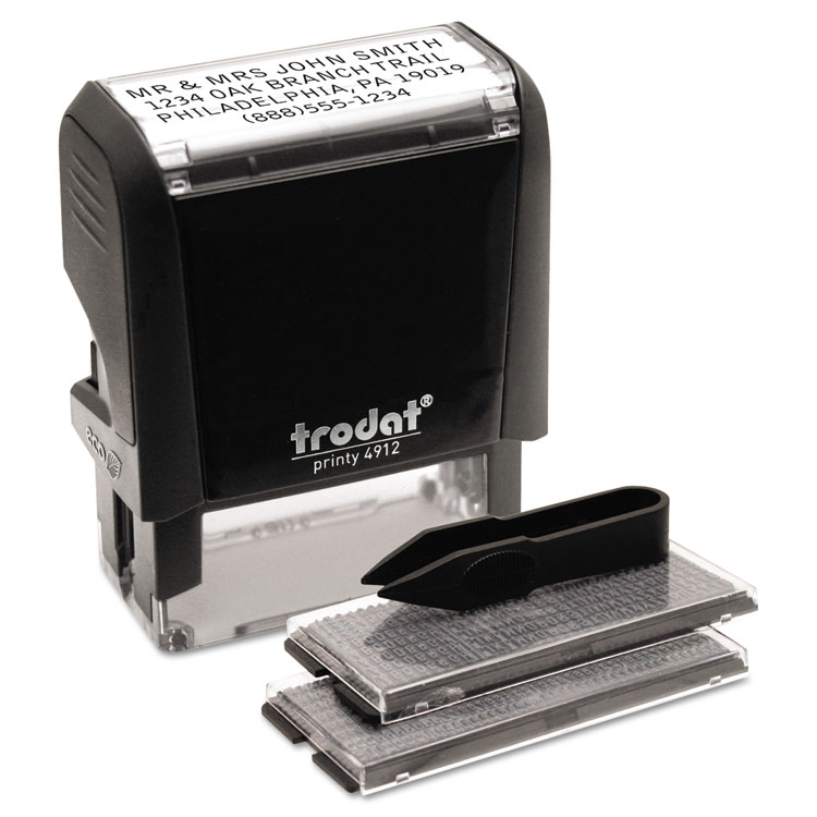 Picture of Self-Inking Do It Yourself Message Stamp, 3/4 x 1 7/8