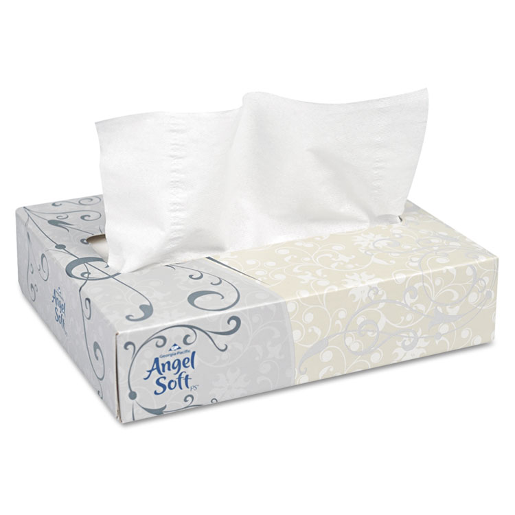 Picture of Facial Tissue, White, 50 Sheets/Box, 60 Boxes/Carton