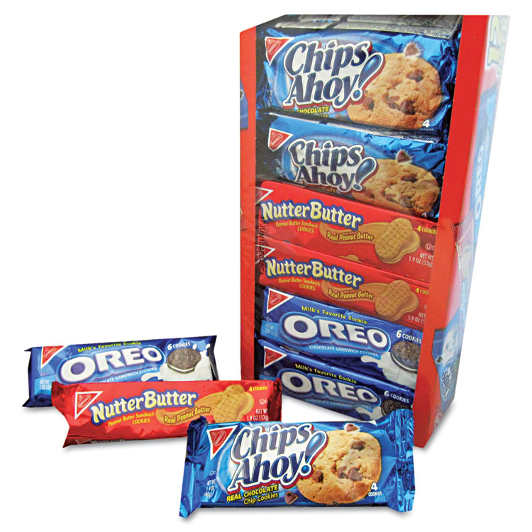 Picture of Variety Pack Cookies, Assorted, 1 3/4oz Packs, 12 Packs/box