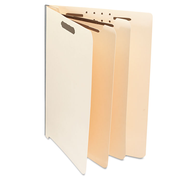 Picture of Manila End Tab Folders with Full Cut, Letter, Six-Section, 10/Box