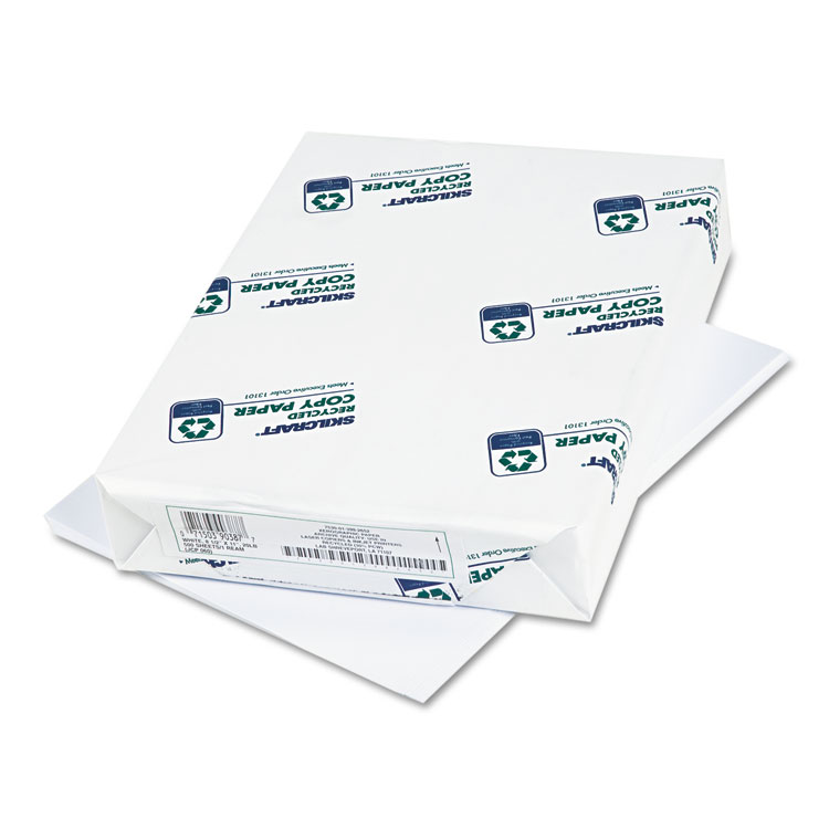 7530013982652, SKILCRAFT Xerographic Paper, 92 Bright, 20 lb Bond Weight, 8.5 x 11, White, 500 Sheets/Ream, 10 Reams/Carton