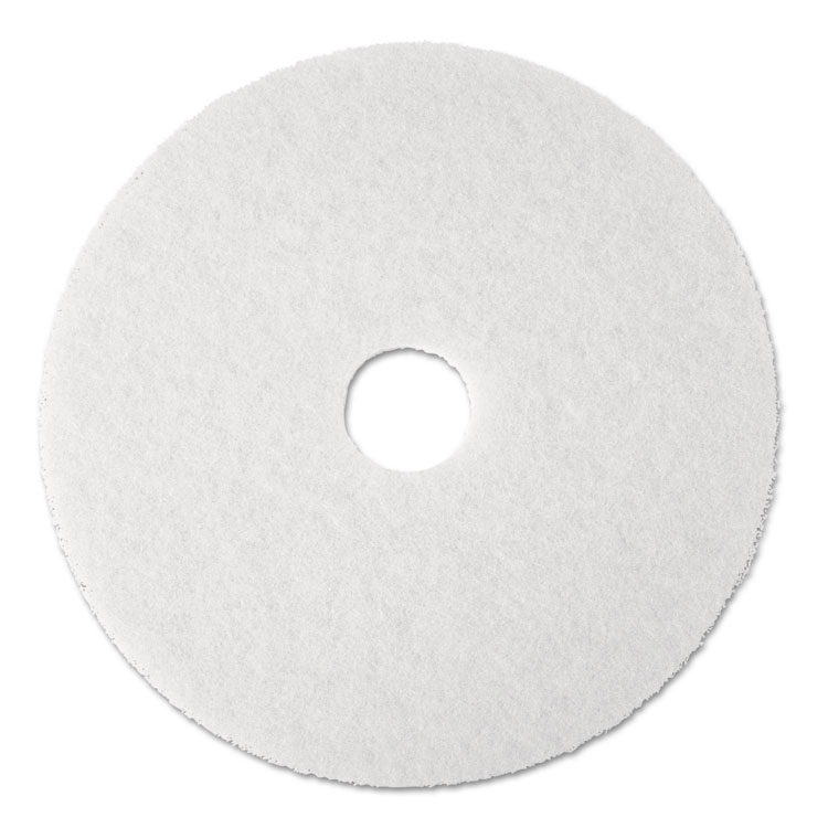 Picture of Super Polish Floor Pad 4100, 19" Diameter, White, 5/Carton