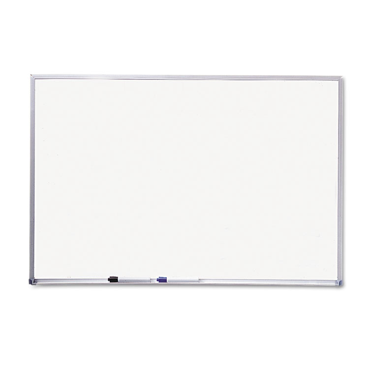Picture of Dry-Erase Board, Melamine Surface, 72 x 48, Silver Aluminum Frame