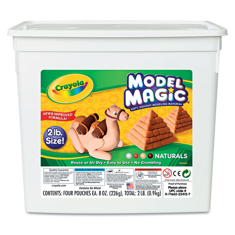 Picture of Model Magic Modeling Compound, Assorted Natural Colors, 2 lbs.