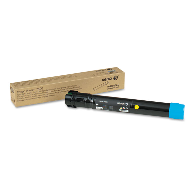 Picture of 106R01566 High-Yield Toner, 17200  Page-Yield, Cyan