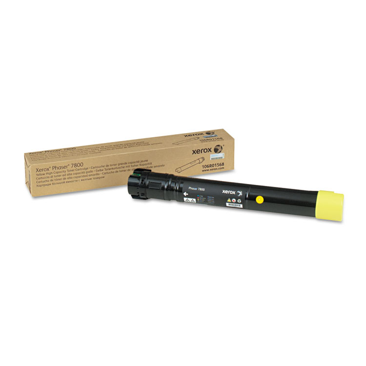 Picture of 106R01568 High-Yield Toner, 17200 Page-Yield, Yellow