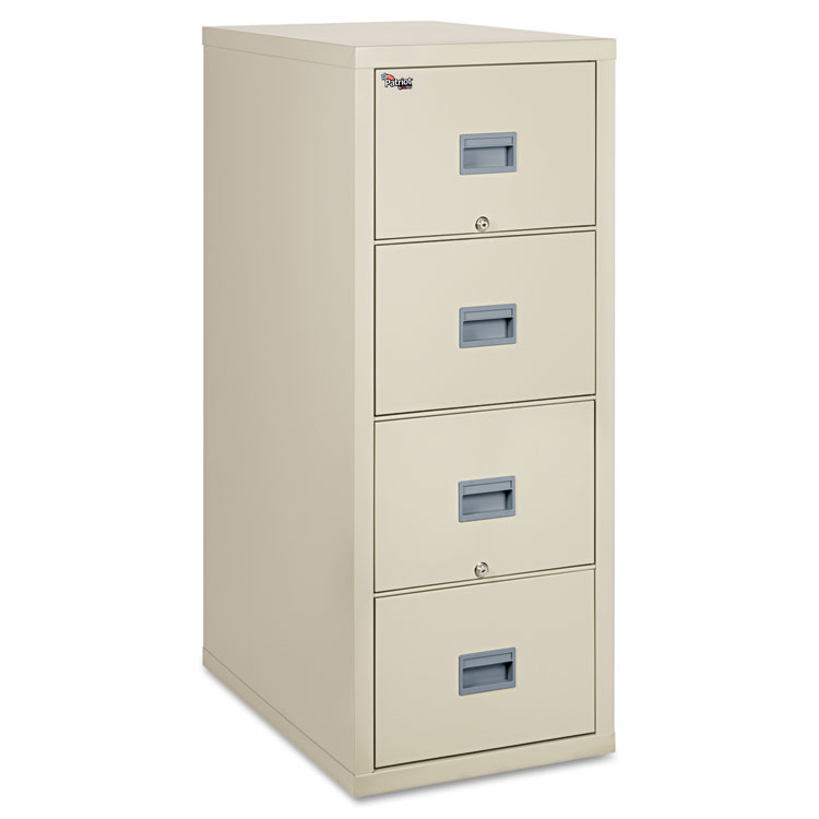 Picture of Patriot Insulated Four-Drawer Fire File, 20-3/4w x 31-5/8d x 52-3/4h, Parchment