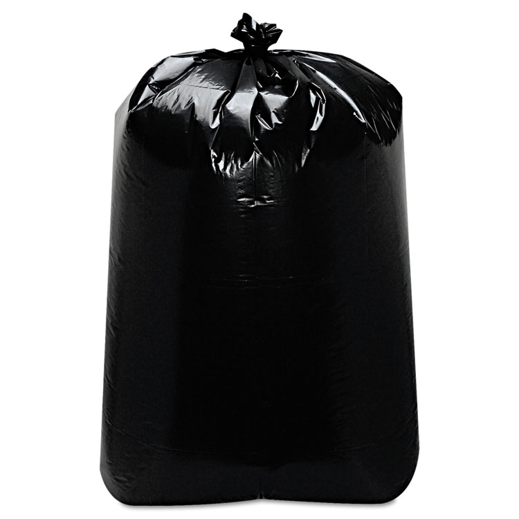 Picture of Low-Density Can Liners, 60gal, 22w X 16d X 58h, Black, 100/carton