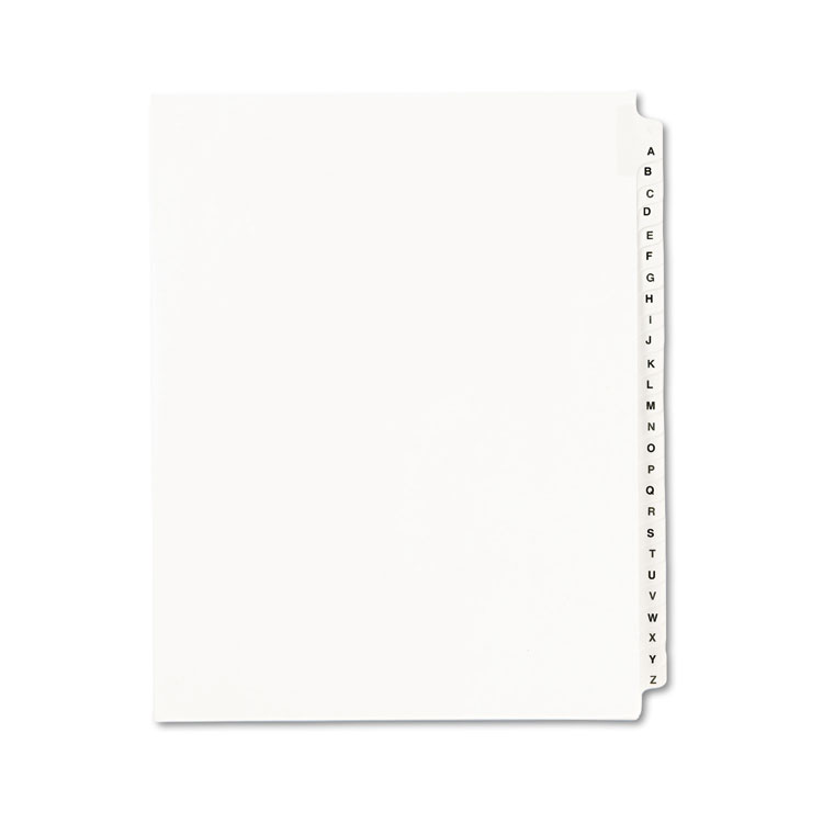 Picture of Avery-Style Legal Exhibit Side Tab Divider, Title: A-Z, Letter, White